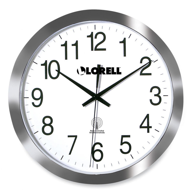 Lorell 12" RadioControlled Wall Clock & Reviews Wayfair